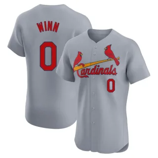 Men's Elite Gray Masyn Winn St. Louis Cardinals Road Jersey