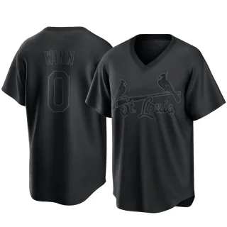 Men's Replica Black Masyn Winn St. Louis Cardinals Pitch Fashion Jersey