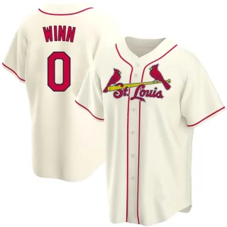 Men's Replica Cream Masyn Winn St. Louis Cardinals Alternate Jersey