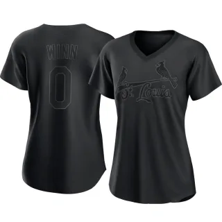 Women's Replica Black Masyn Winn St. Louis Cardinals Pitch Fashion Jersey