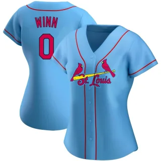 Women's Replica Light Blue Masyn Winn St. Louis Cardinals Alternate Jersey