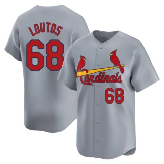 Youth Limited Gray Ryan Loutos St. Louis Cardinals Away Jersey