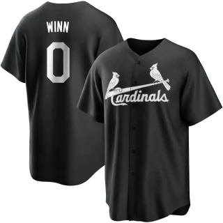 Youth Replica Black/White Masyn Winn St. Louis Cardinals Jersey